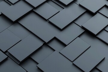 Poster - A textured abstract background featuring dark, overlapping rectangular shapes.
