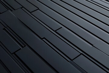 Poster - Close-up of textured black panels showcasing abstract geometric patterns and sleek design.