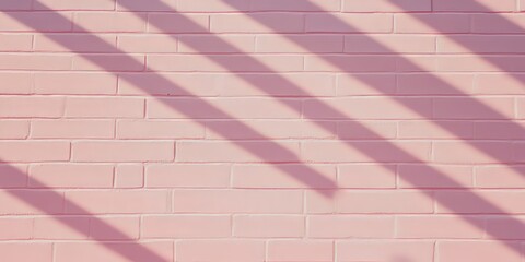 Poster - Bright brick pattern showcases clean shadows and contrasting colors in a captivating visual display