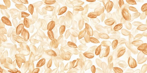Poster - Bright and clean texture pattern of oatmeal with contrasting colors showcasing natural grain details