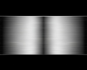 Poster - Abstract metallic background with sleek brushed texture in grayscale, creating a modern and minimalist aesthetic.