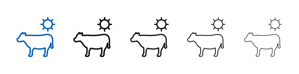 Poster - Animal husbandry icon Outline vector logo for web ui