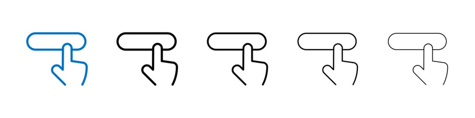 Aufkleber - Apply now icon Outline vector logo for web ui