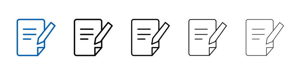 Poster - Assignment icon Outline vector logo for web ui