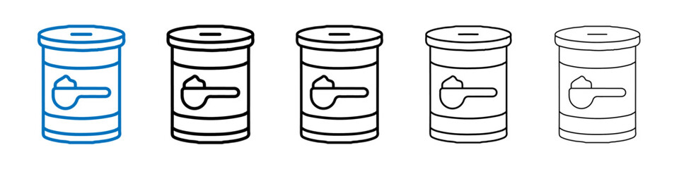 Poster - Baking soda icon Outline vector logo for web ui