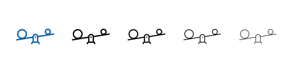 Aufkleber - balancing icon Outline vector logo for web ui