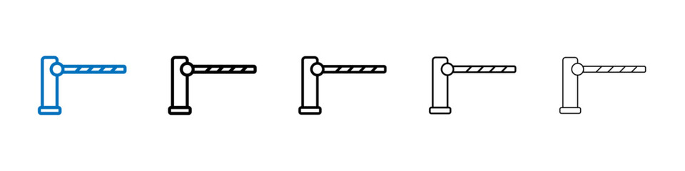 Poster - Barrier icon Outline vector logo for web ui