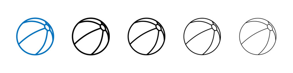 Poster - Beach ball icon Outline vector logo for web ui