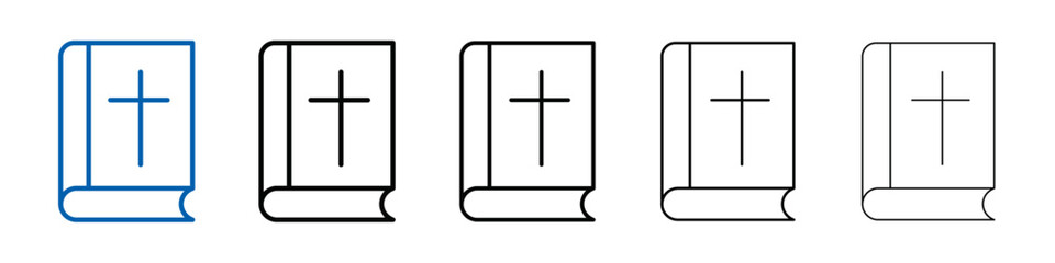 Poster - Bible icon Outline vector logo for web ui