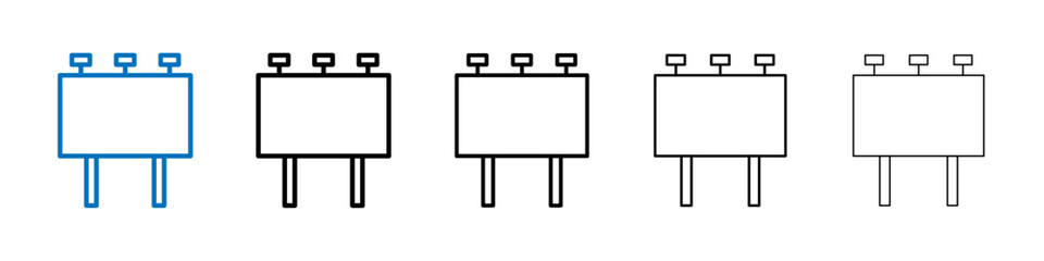 Poster - Billboard icon Outline vector logo for web ui