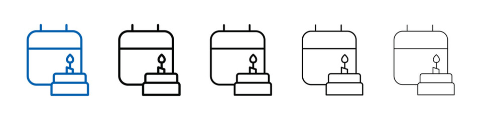 Aufkleber - Birthday icon Outline vector logo for web ui