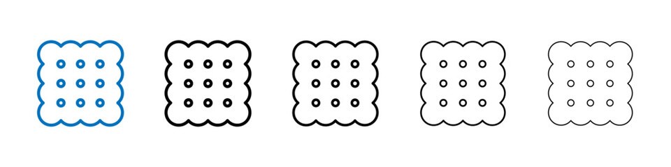 Aufkleber - Biscuit icon Outline vector logo for web ui