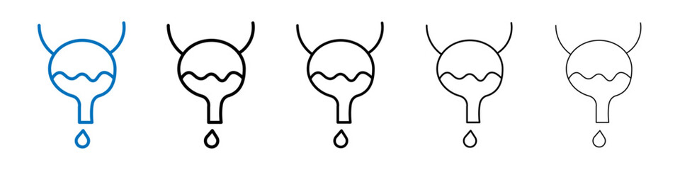 Poster - Bladder flush icon Outline vector logo for web ui