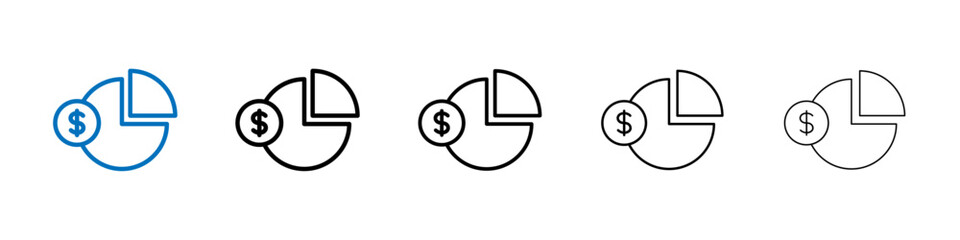 Poster - Budget planning icon Outline vector logo for web ui