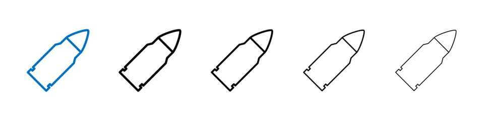 Poster - Bullet icon Outline vector logo for web ui