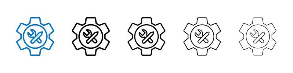 Poster - Business development icon Outline vector logo for web ui