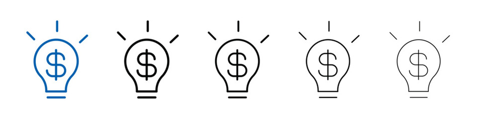 Poster - Business idea icon Outline vector logo for web ui