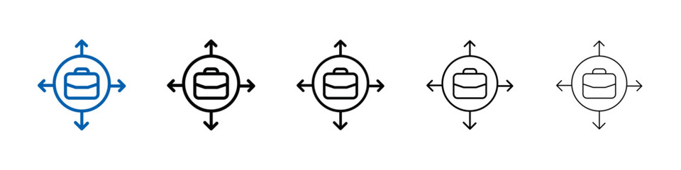 Poster - Business expansion icon Outline vector logo for web ui