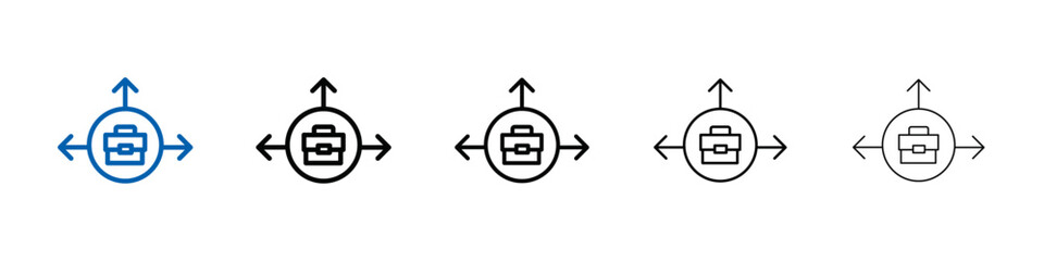 Poster - Business expansion icon Outline vector logo for web ui