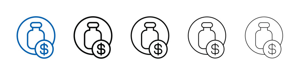 Poster - Business Remedy icon Outline vector logo for web ui