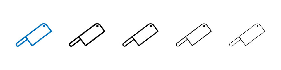 Poster - Butcher knife icon Outline vector logo for web ui