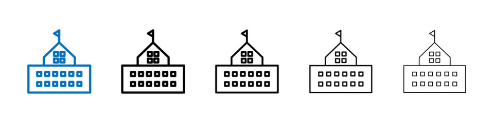 Poster - Campus icon Outline vector logo for web ui