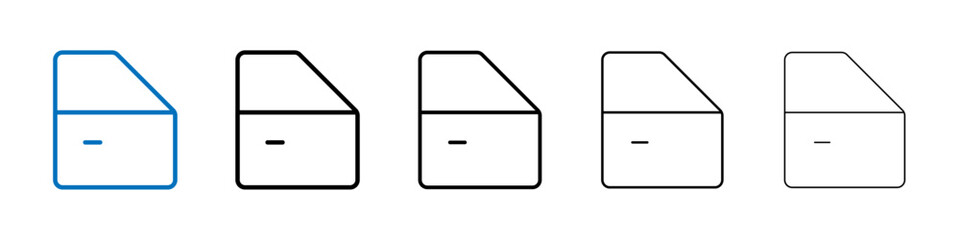 Aufkleber - car door icon Outline vector logo for web ui