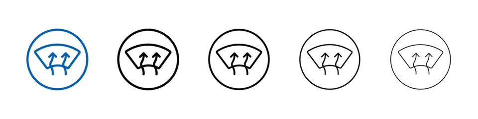 Aufkleber - Car demister icon Outline vector logo for web ui