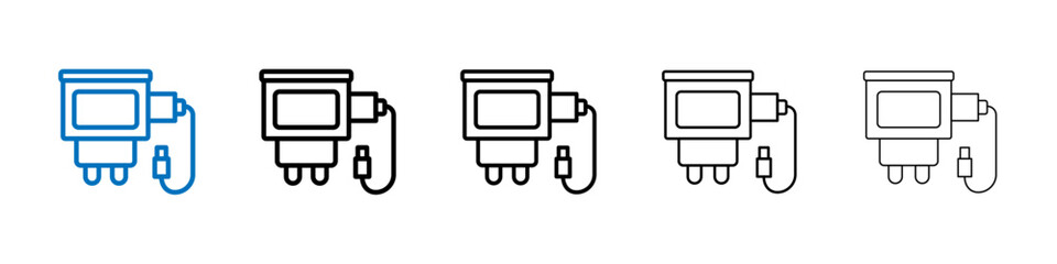 Poster - Charger icon Outline vector logo for web ui