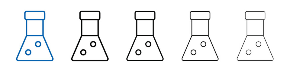 Poster - Chemistry icon Outline vector logo for web ui