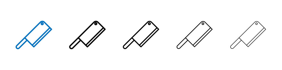 Poster - Chopper knife icon Outline vector logo for web ui