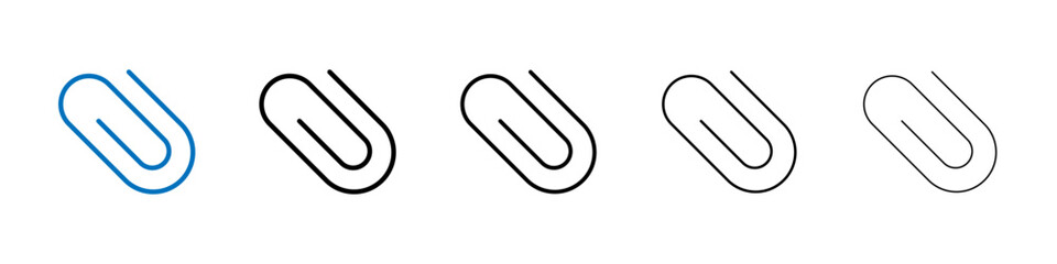 Poster - Clip icon Outline vector logo for web ui