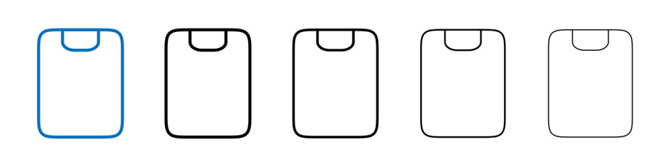 Poster - Clipboard icon Outline vector logo for web ui