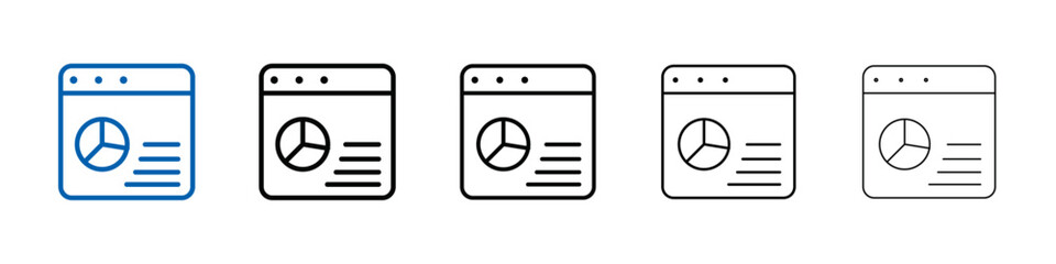 Poster - crm icon Outline vector logo for web ui