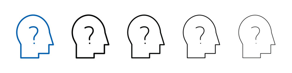 Poster - Curiosity icon Outline vector logo for web ui