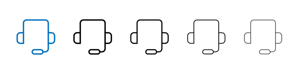 Poster - Customer support icon Outline vector logo for web ui
