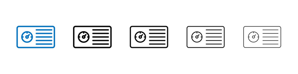 Aufkleber - Dashboard icon Outline vector logo for web ui
