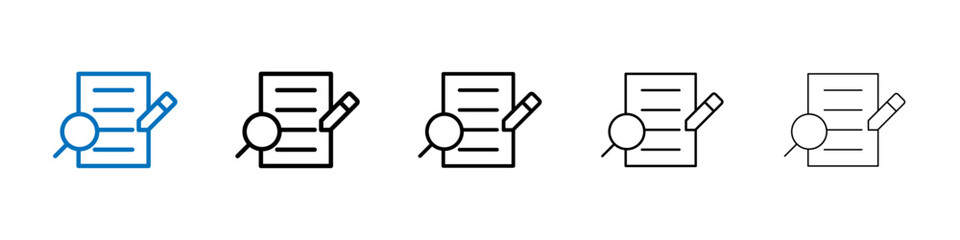 Poster - Defining icon Outline vector logo for web ui