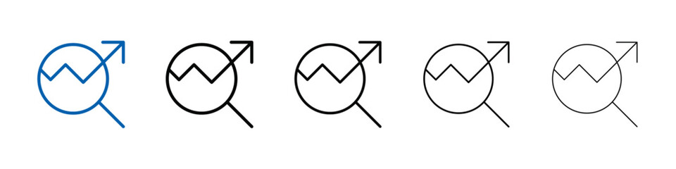 Poster - Digital marketing icon Outline vector logo for web ui
