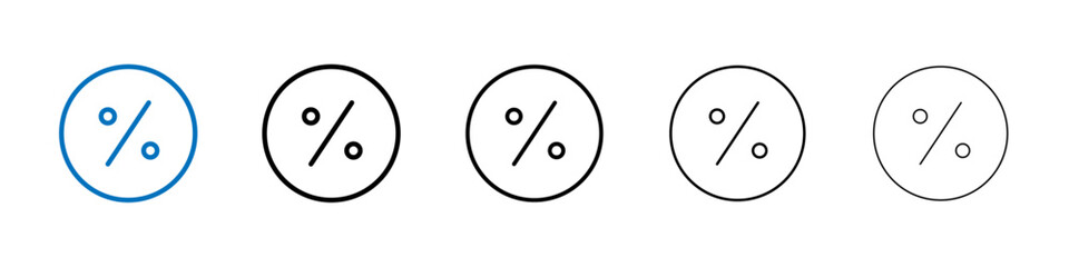 Poster - Discount icon Outline vector logo for web ui