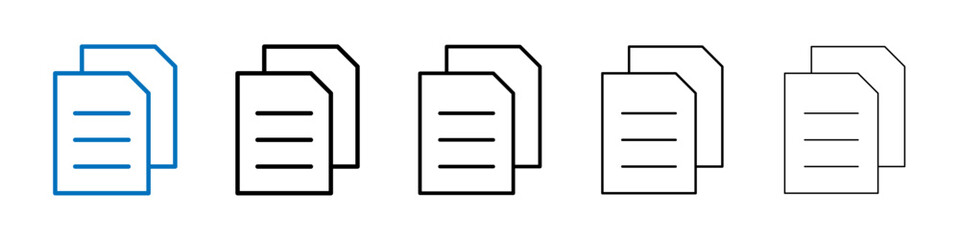 Poster - Document icon Outline vector logo for web ui