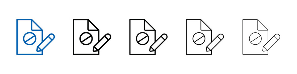 Poster - Document petition icon Outline vector logo for web ui