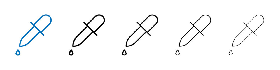 Poster - Dropper icon Outline vector logo for web ui