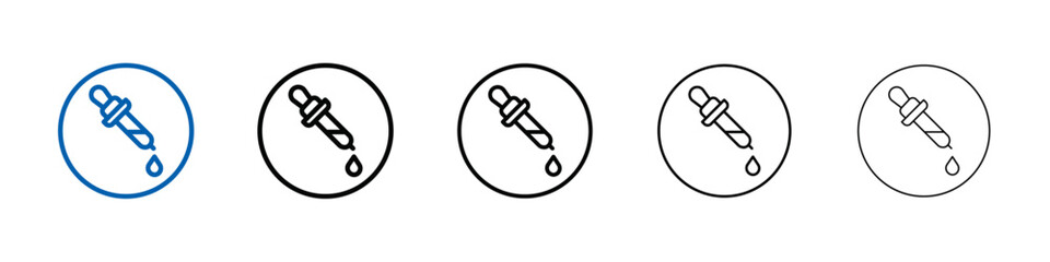 Poster - Dropper icon Outline vector logo for web ui