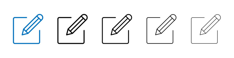 Poster - Edit icon Outline vector logo for web ui