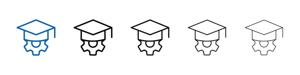 Poster - Engineering education icon Outline vector logo for web ui