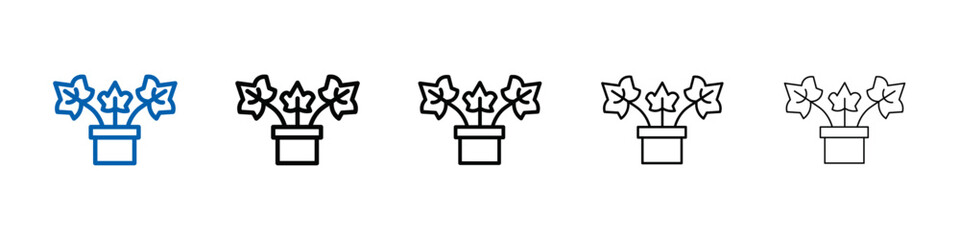 Poster - English ivy icon Outline vector logo for web ui