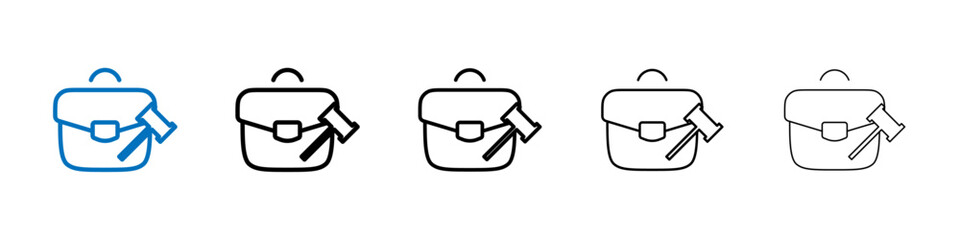 Poster - Employment law icon Outline vector logo for web ui