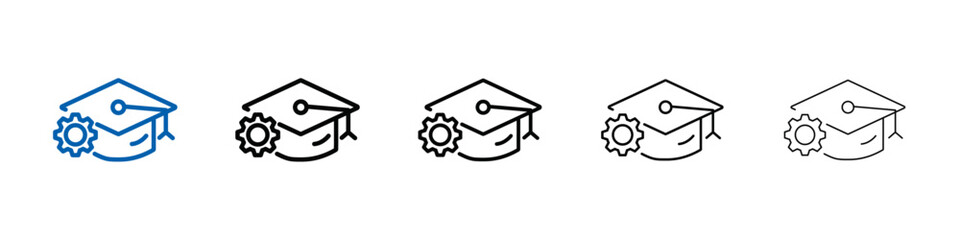 Poster - Engineering education icon Outline vector logo for web ui