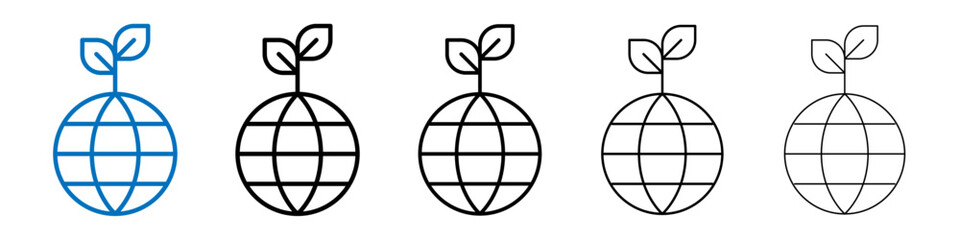Poster - Environment icon Outline vector logo for web ui